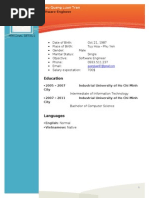 CV Tran Chau Quang Luan Android Developer