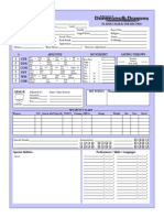 AD&D Character Sheet 