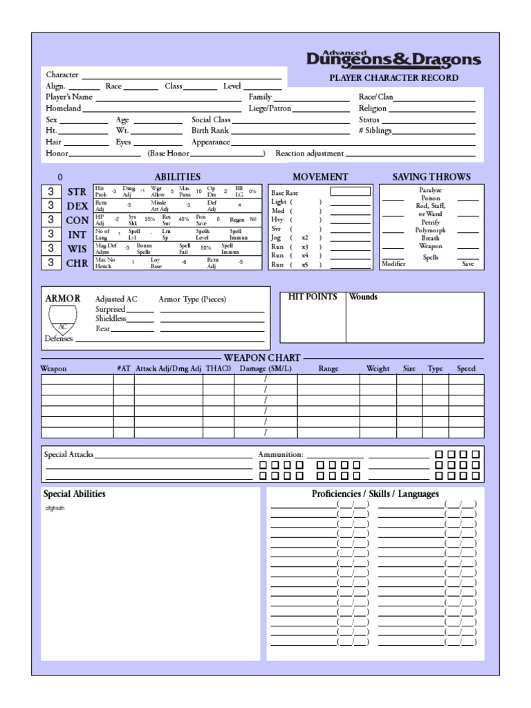 Spielzeug Dungeons And Dragons 3 5e Dnd Character Sheet 10 Sets 40 Pages Triadecont Com Br