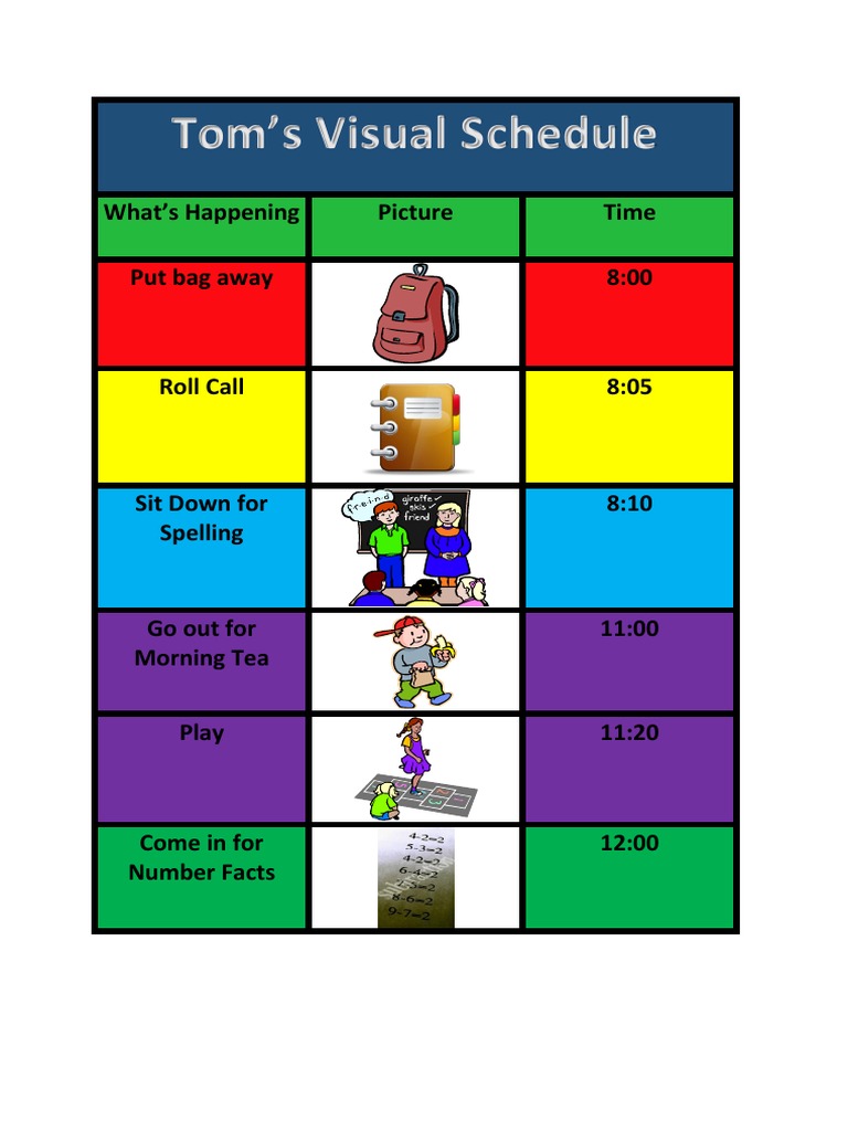 Visual Schedule | PDF
