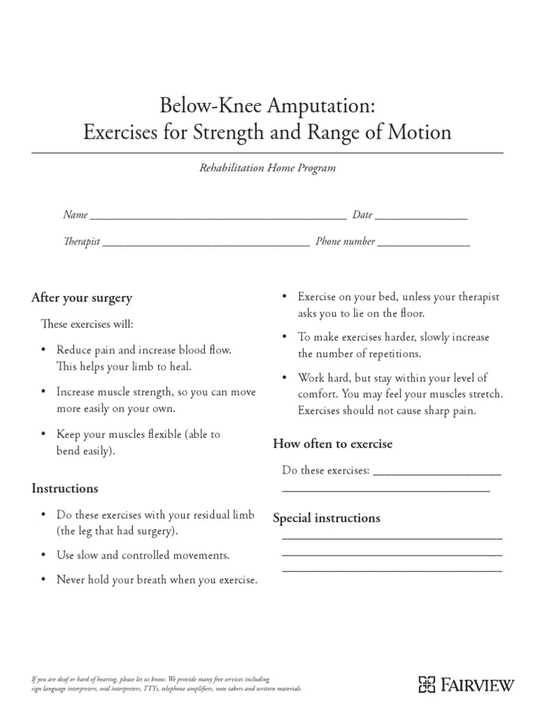 BKA Exercises Hip Anatomical Terms Of Motion