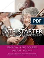 Late Starter: Benslow Music Courses