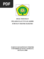Download Buku Pedoman Tugas Akhir ELEKTRO-UNDANA 2010 by Fajar Hariadi SN167855714 doc pdf