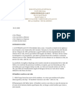 1988 - Juan Pablo II - Exhortación Apostólica Post-Sinodal Sobre Vocación y Misión de Los Laicos en La Iglesia y en El Mundo CHRISTIFIDELES LAICI