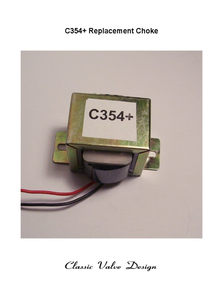 C354+ Replacement Choke Overview | PDF