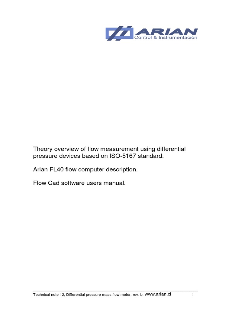Differential Pressure Flow Measurement | PDF