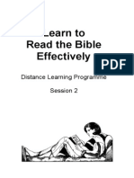 Learn To Read The Bible Effectively: Distance Learning Programme Session 2