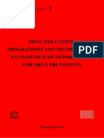 Drug Education: Programmes and Methodology An Overview of Opportunites For Drug Prevention