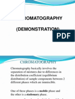 Chromatography Demonstration: Separating Mixtures