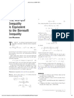 AMGM Bernoulli Equivalent