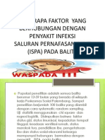 Beberapa Faktor Yang Berhubungan Dengan Penyakit Infeksi