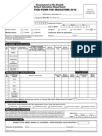 Application Form For Educators 2013 Download