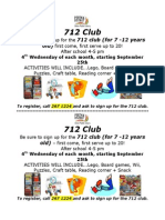 712 Club Flyer