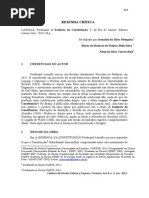 Resenha Crítica - A Essência da Constituição