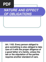 Nature and Effect of Obligations