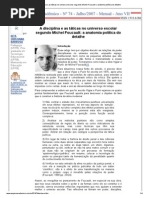 A disciplina e as táticas no universo escolar segundo Michel Foucault_ a anatomia política do detalhe