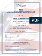 2013 LRC Fall Fundraiser Invite