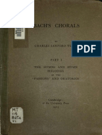 Bach's Chorals - Part 1 The Hymn & Hymn Melodies of The Passions & Oratorios (Charles Sanford Terry, 1915)