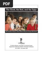 Download The Good the Bad and the Ugly Will President Obamas School Reform Bring the Change Kids Need by Education Policy Center SN16794904 doc pdf