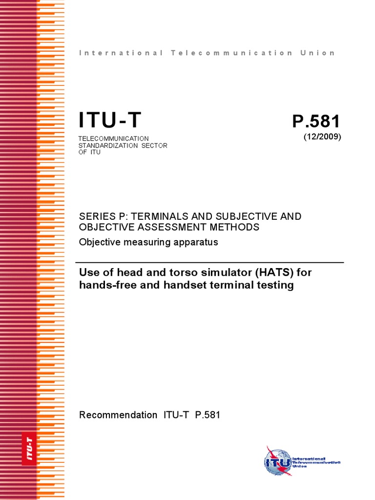 HATS Testing for Telecom Terminals | PDF | Headphones | Equalization ...
