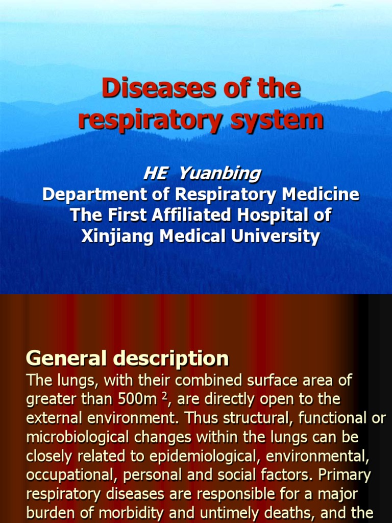 Overview of Respiratory Diseases | PDF | Lung | Respiratory Tract