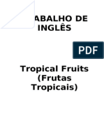 TRABALHO DE INGLÊS Frutas