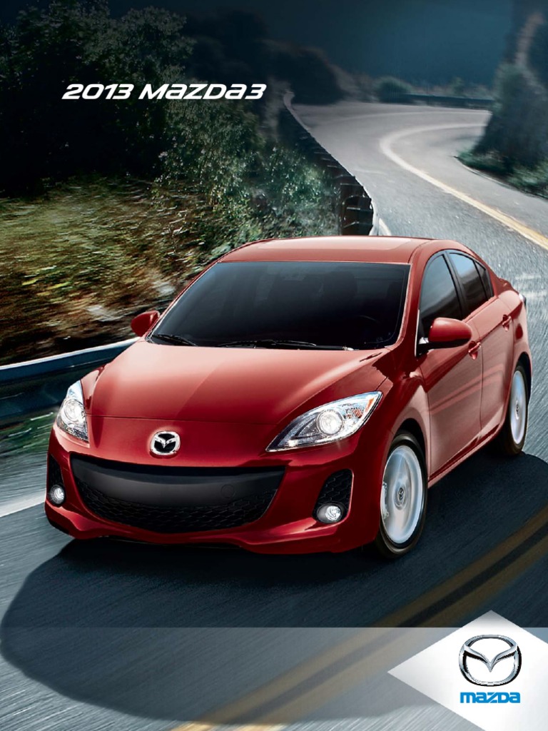 2013 Mazda 3 Brochure PDF Headlamp Anti Lock Braking System