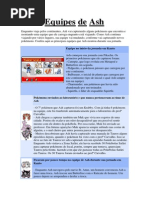 Equipes de Ash