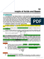 Modern Concepts of Acids and Bases
