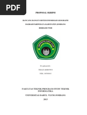 Skripsi Geografi Pariwisata Ide Judul Skripsi Universitas