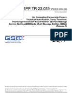 3GPP TR 23.039: Technical Specification