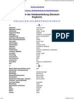 Wörterbuch Zur Holzbearbeitung (Deutsch-Englisch)