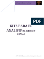 Kits para El Analisis de Aceites y Grasas