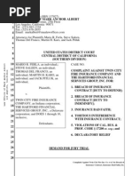 Download Law Offices of Mark Anchor Albert files Complaint for Insurance Bad Faith against Twin City Fire Ins Co and The Hartford Financial Services Group Inc  wwwmaalawofficescom by Mark Anchor Albert SN16802744 doc pdf