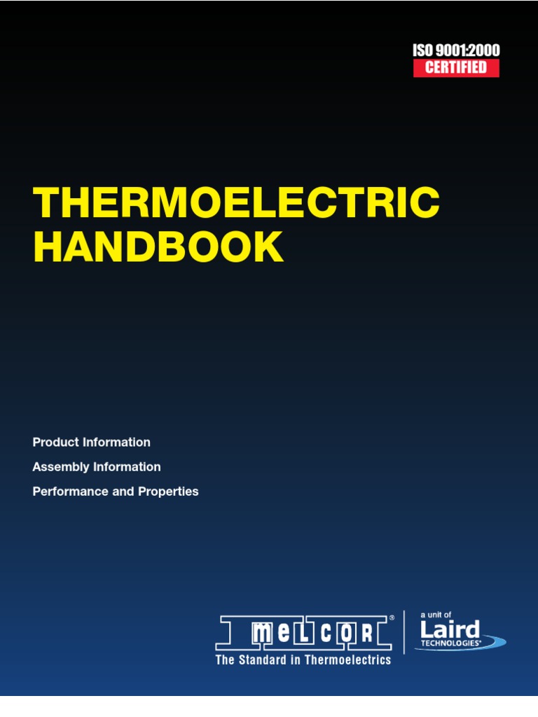 Melcor Thermoelectric Handbook Thermocouple Heat Pump