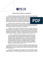 Administración de Empresas: ¿Una Profesión?