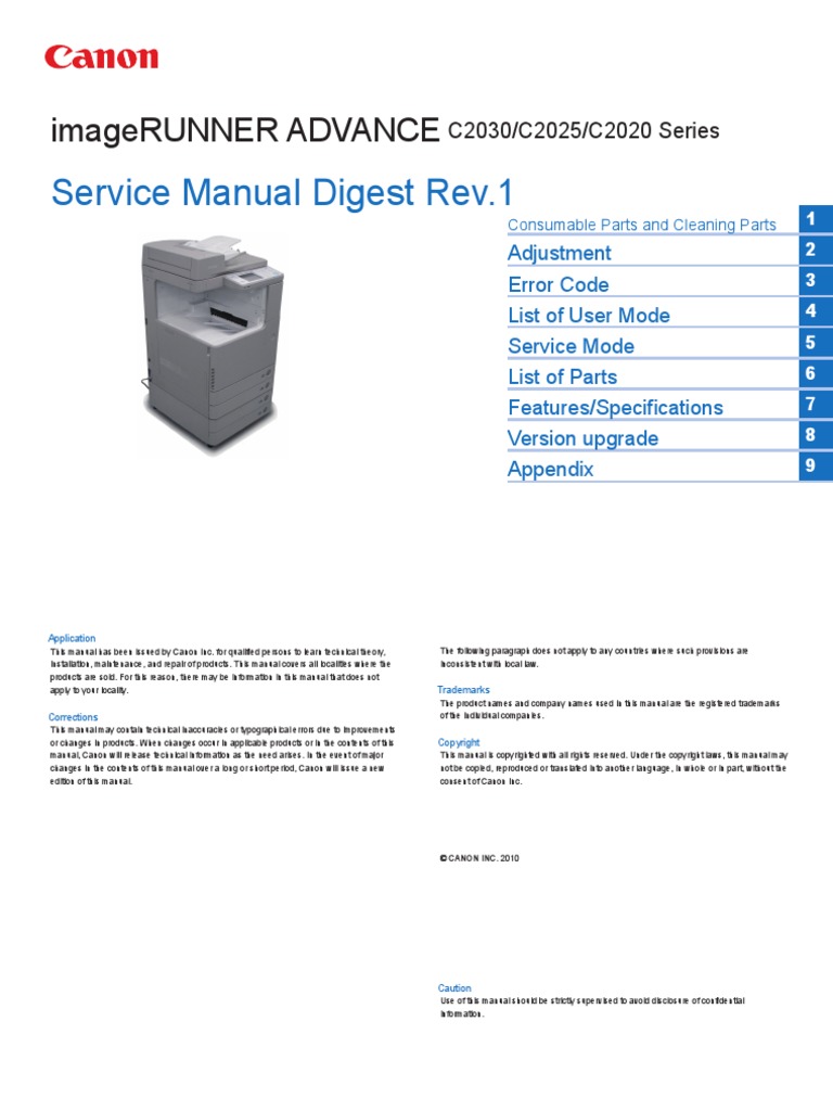 Canon Ir 6000 Service Manual Free: Software Free Download