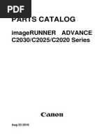 PARTS CATALOG Canon imageRUNNER ADVANCE C2030/C2025/C2020 Series