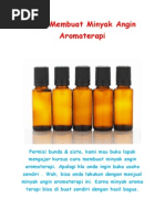 Cara Membuat Minyak Angin Aromaterapi