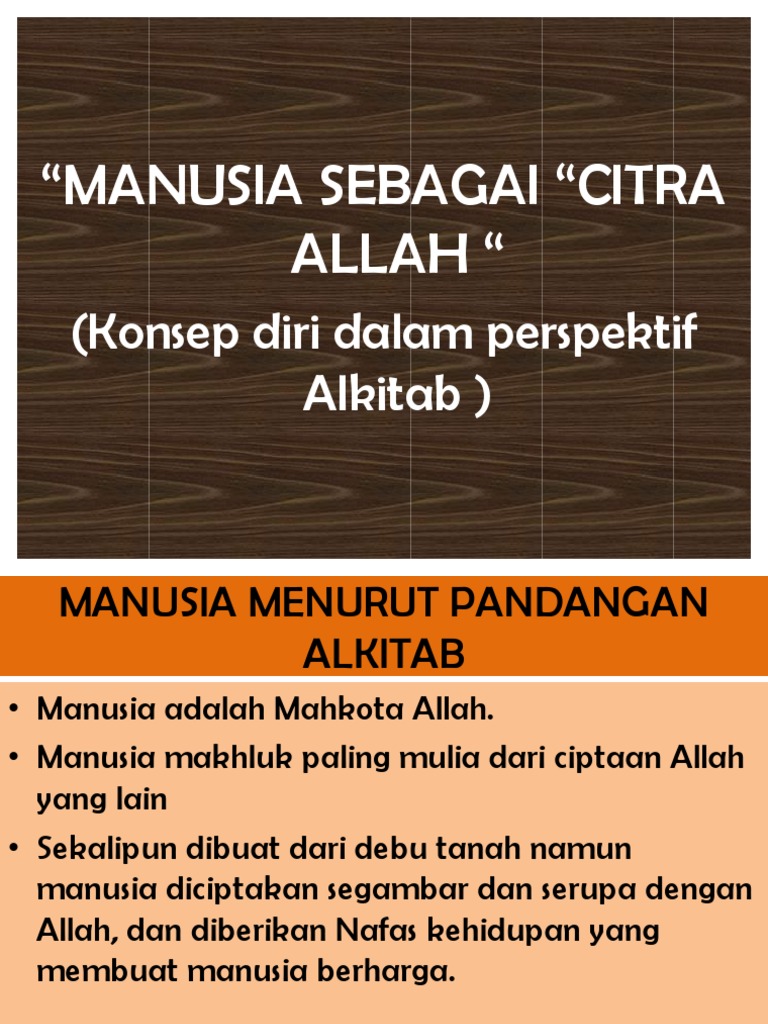 Manusia Sebagai Citra Allah