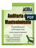 AuditoriasdeMantenimientoLourivalTavares PDF