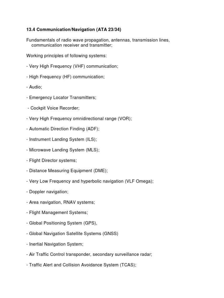 Easa Module 13.4 and 13.6 | PDF