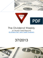 Dividend Weekly 37 - 2013