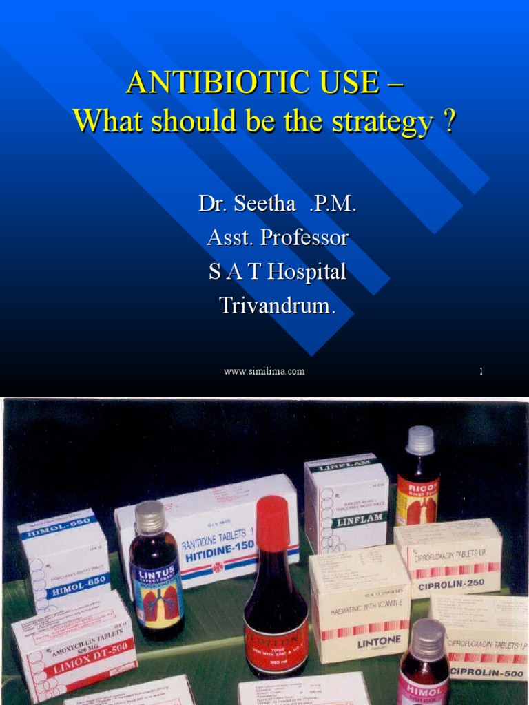 Antibiotic Use - What should be the strategy ? | Urinary ...