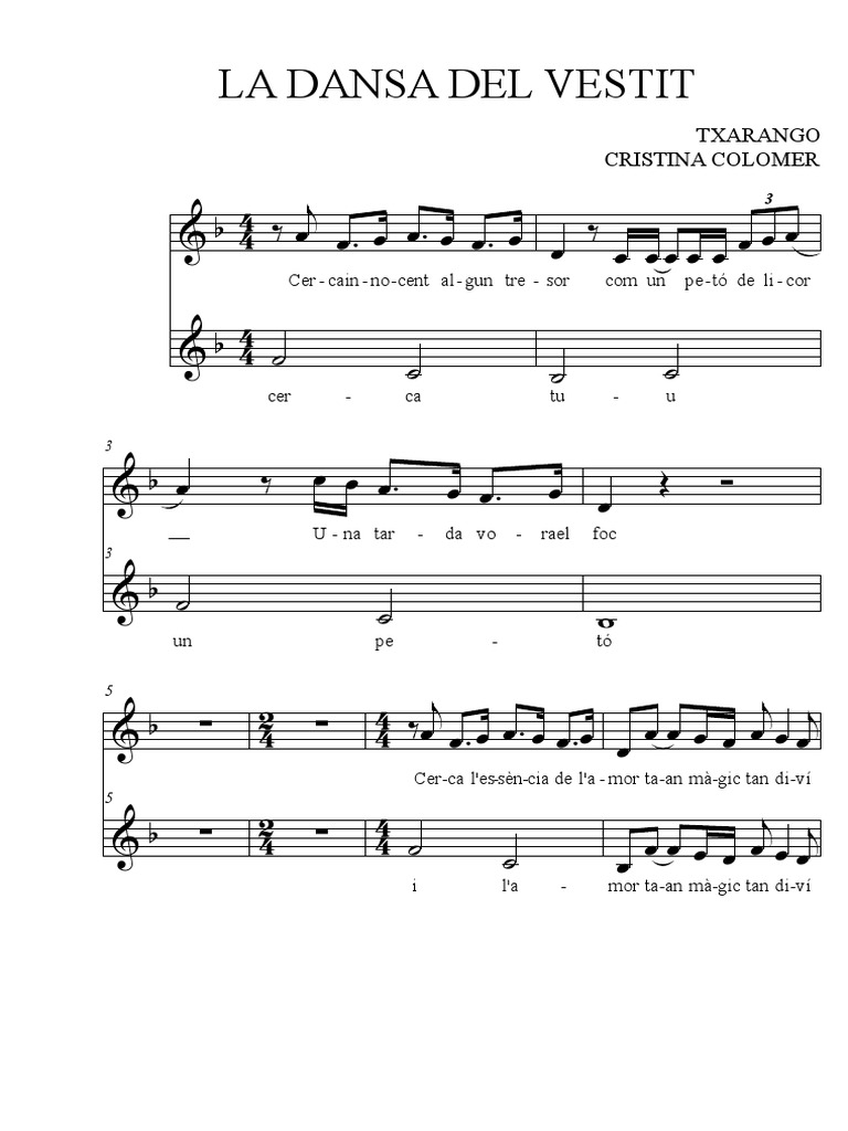 La Dansa Del Vestit En Fa M