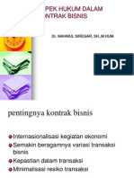 Aspek Hukum Dalam Kontrak Bisnis