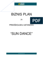 Biznis Plan - Vrtic Sun Dance