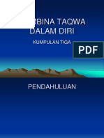 Membina Taqwa Dalam Diri