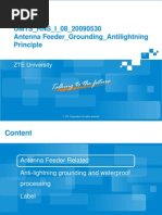 UMTS RNS I 08 20090530-Antenna Feeder Grounding Antilightning Principle 31