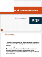 Etiquettes of Communication